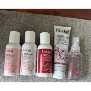 Ouidad Advanced Climate Control anti-frizz Shampoo, Conditioner & Gel travel set